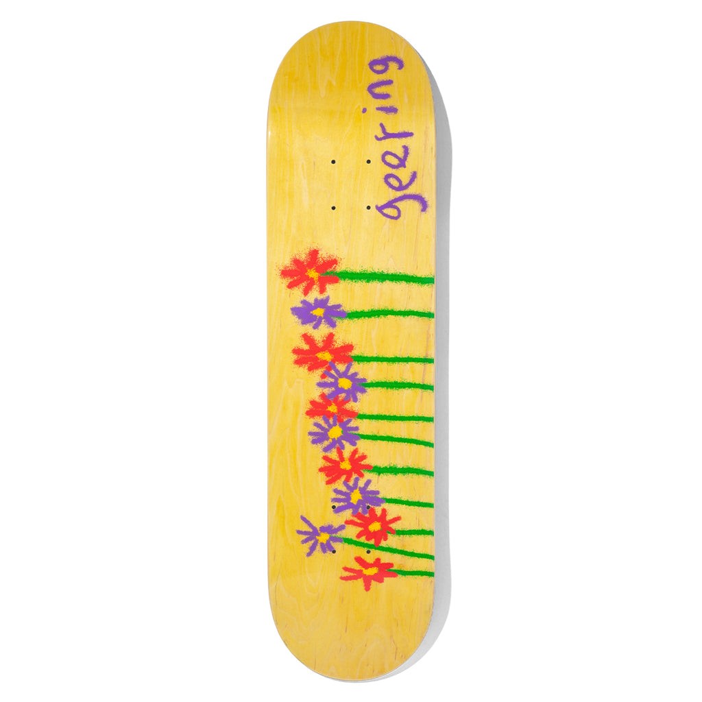 Shape Girl Skateboards Geering Flowers - Bege / Roxo / Vermelho