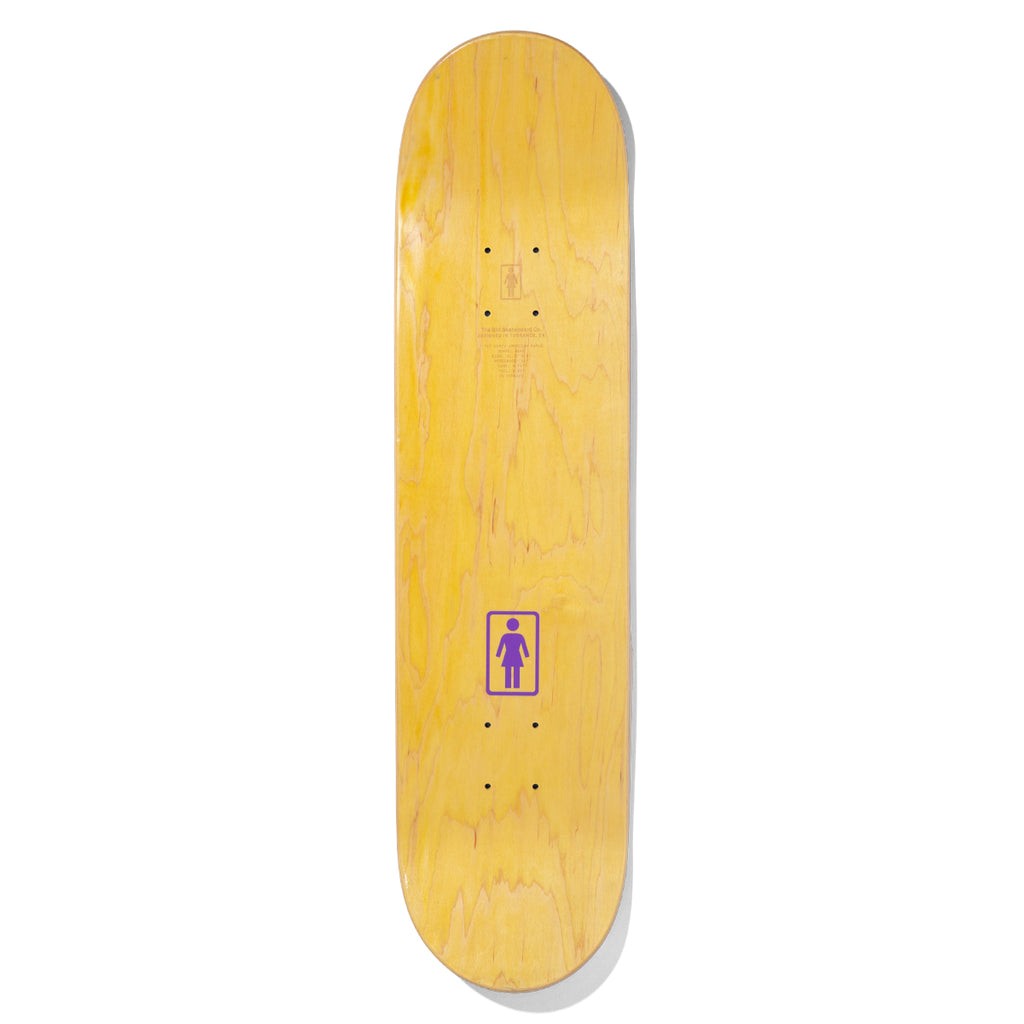 Shape Girl Skateboards Geering Flowers - Bege / Roxo / Vermelho