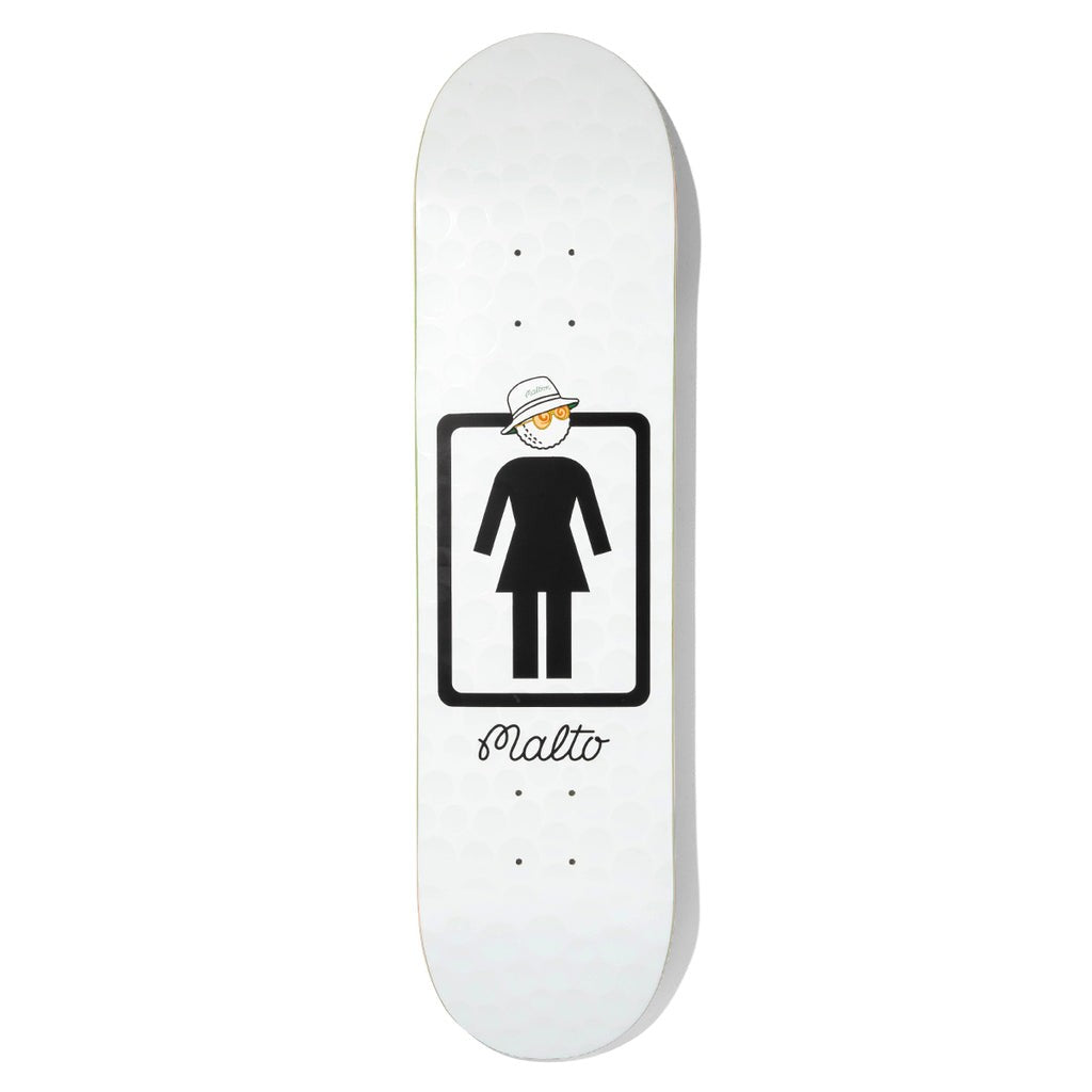 Shape Girl Skateboards Malto Malbon - Branco / Preto