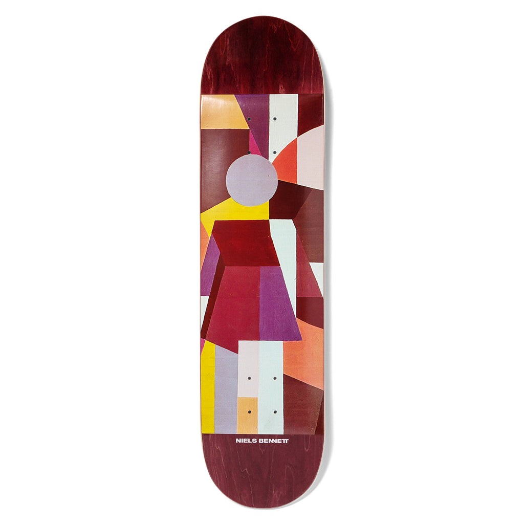 Shape Girl Skateboards Bennett Emergence - Marrom / Branco / Amarelo