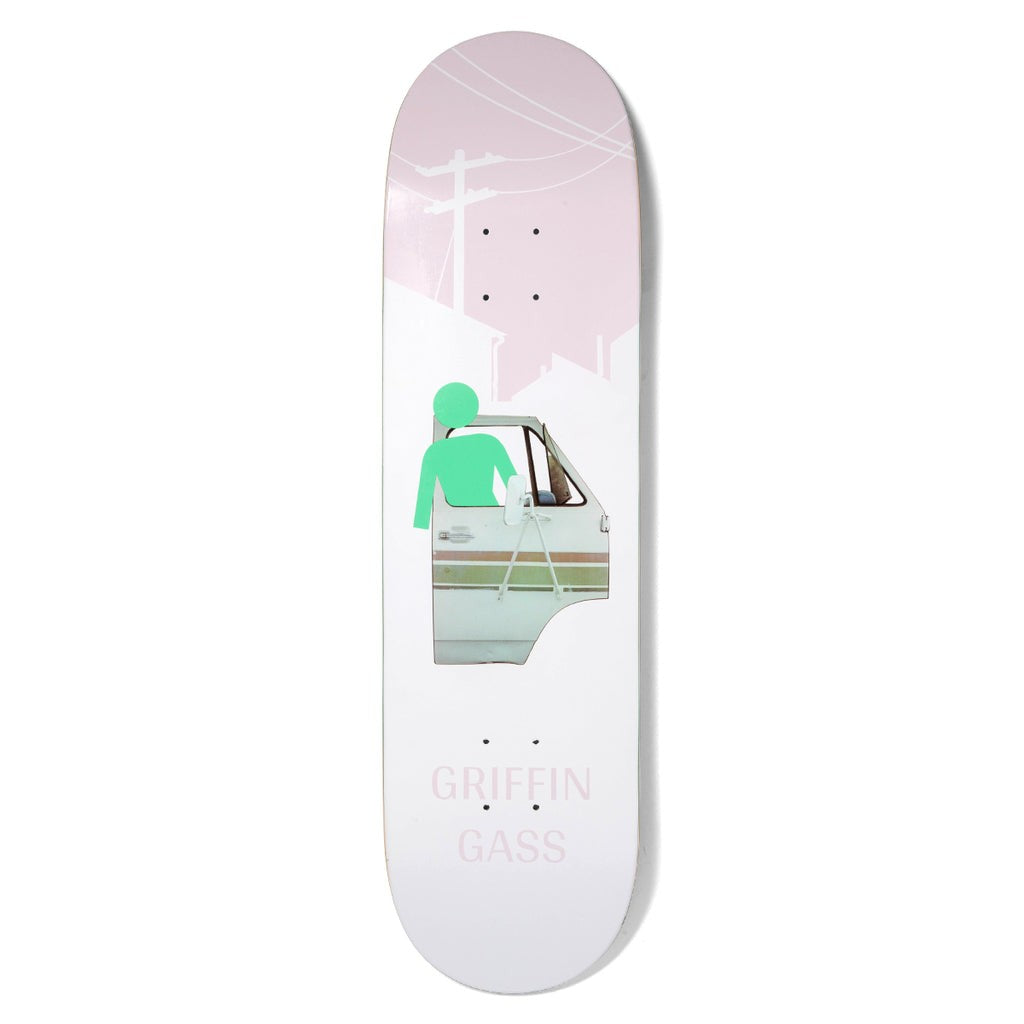 Shape Girl Skateboards Gass Peekaboo - Branco / Cinza