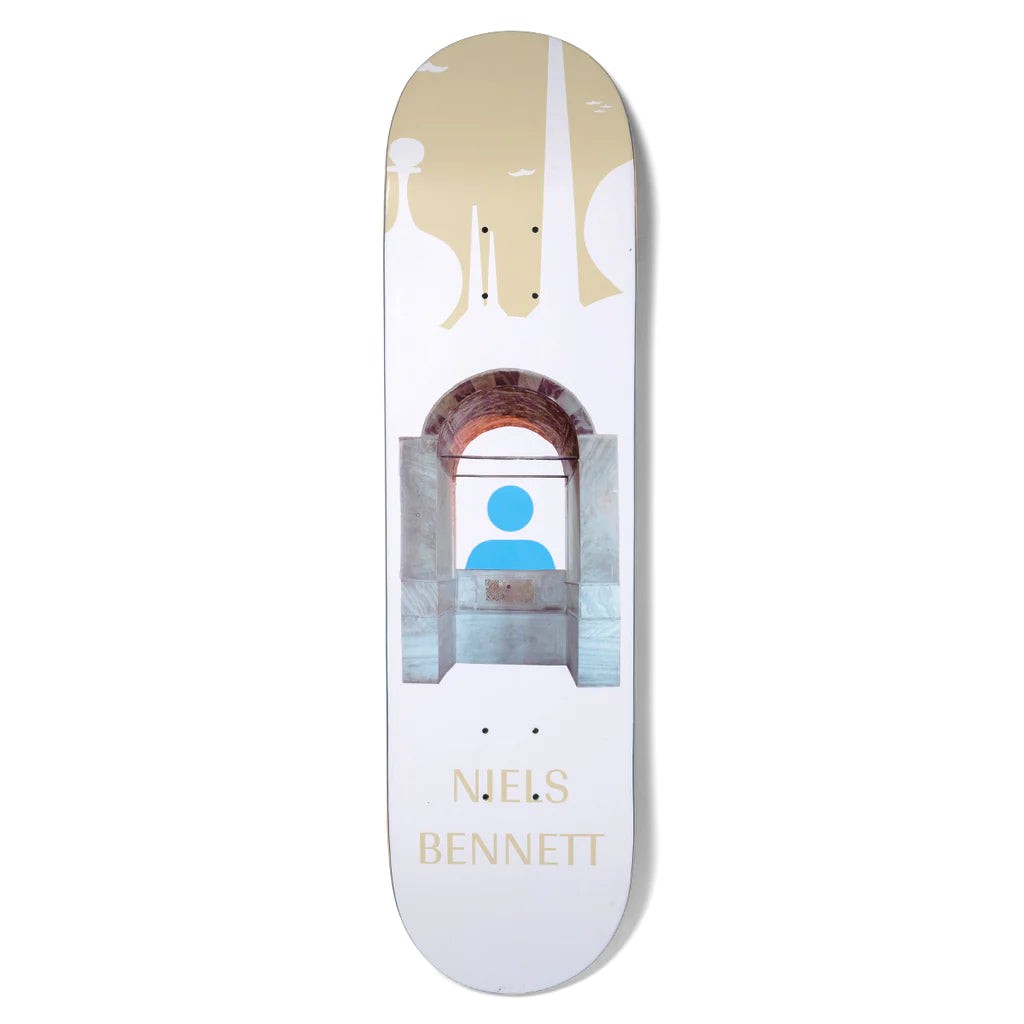 Shape Girl Skateboards Neils Bennett Peekaboo - Branco / Bege
