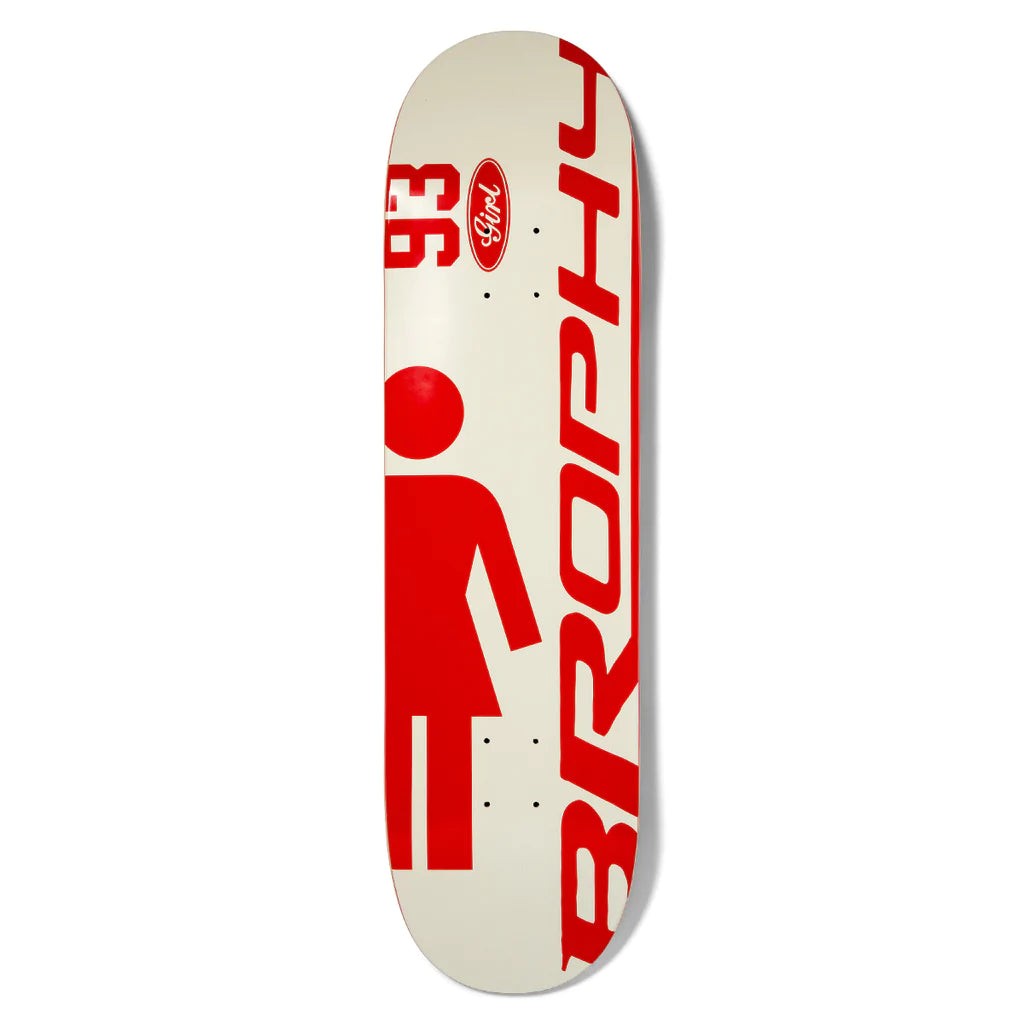 Shape Girl Skateboards Andrew Brophy Racing - Bege / Vermelho