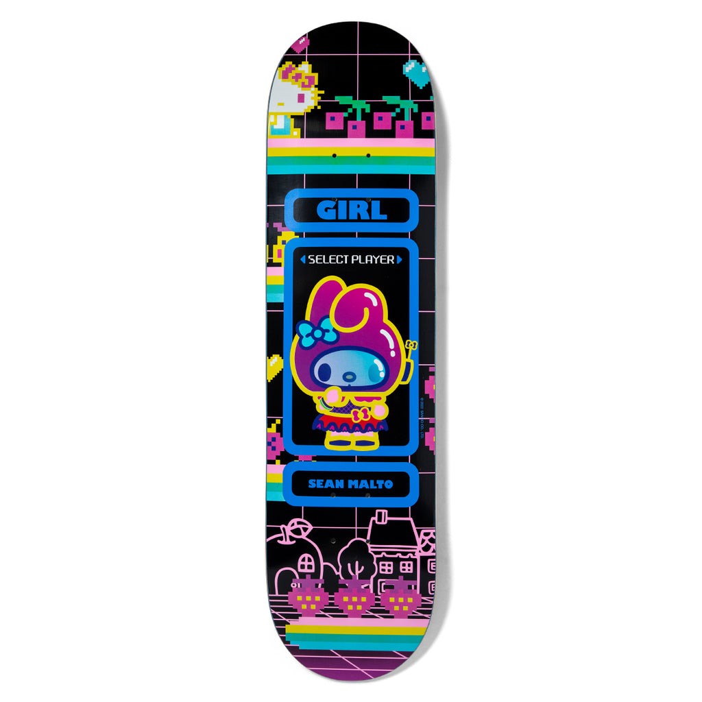 Shape Girl Skateboards Malto Kawaii Arcade - Preto / Azul