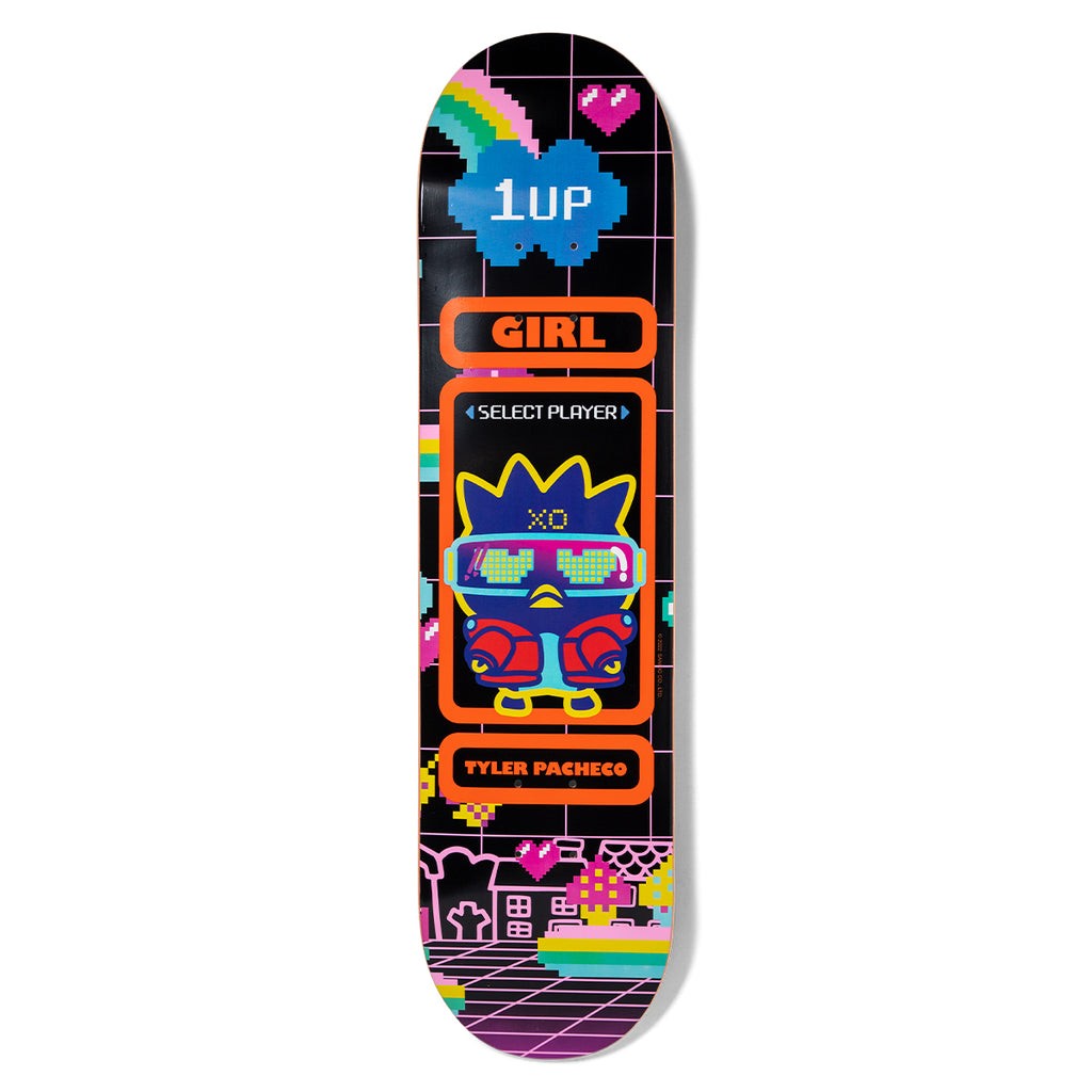 Shape Girl Skateboards Pacheco Kawaii Arcade - Preto / Laranja