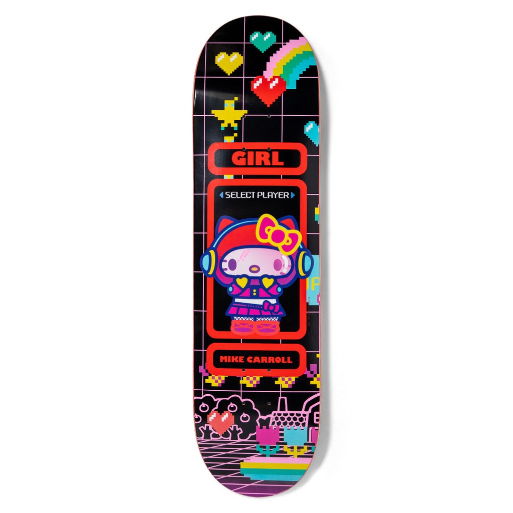 Shape Girl Skateboards Carroll Kawaii Arcade - Preto / Vermelho