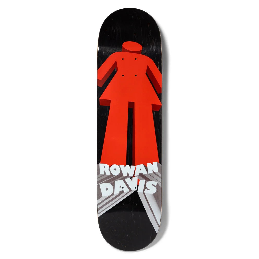 Shape Girl Skateboards Davis Herspective - Preto / Vermelho