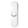 Shape Girl Skateboards Geering Skull N Bows - Branco / Azul / Amarelo