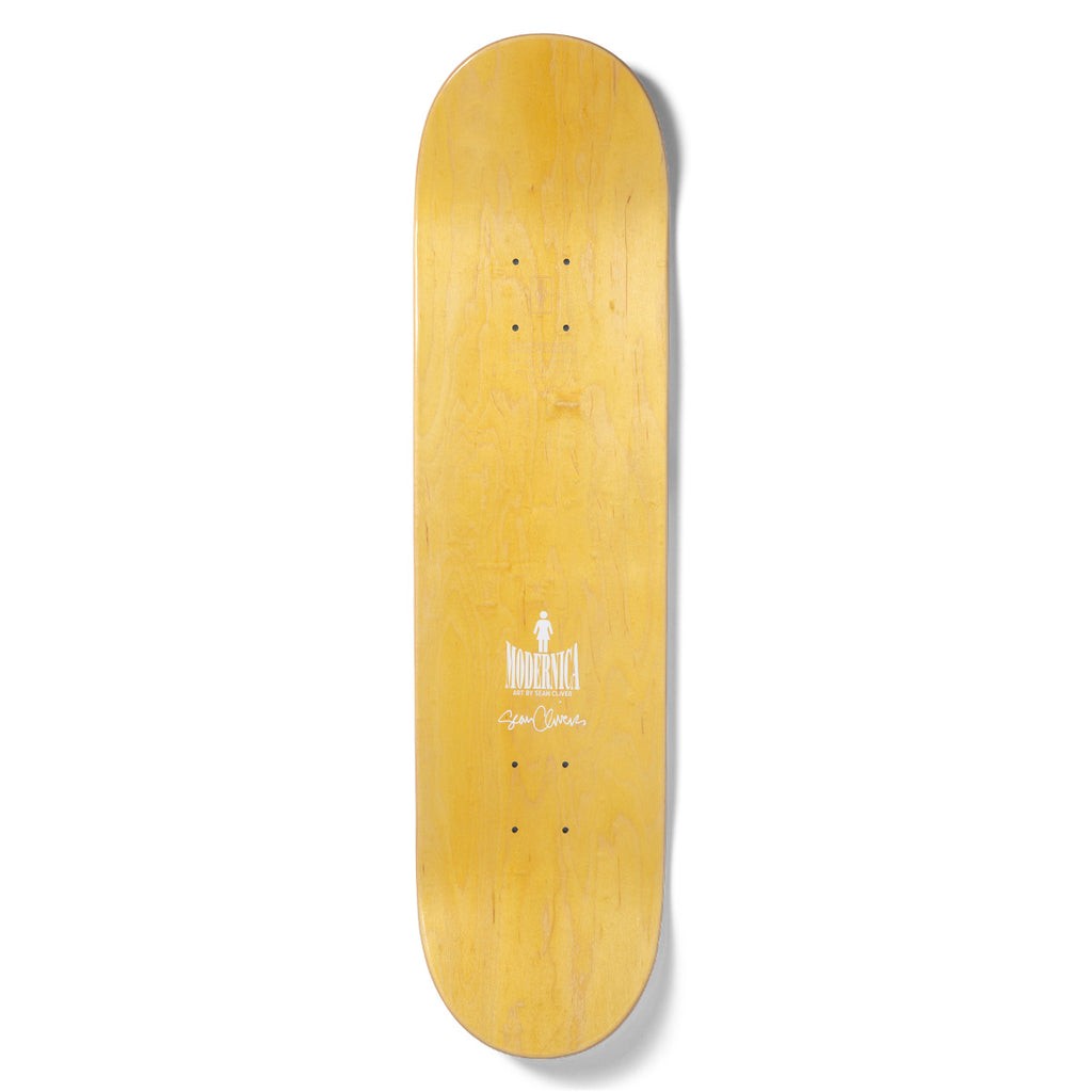 Shape Girl Skateboards Bannerot Modernica OG - Branco / Bege / Amarelo