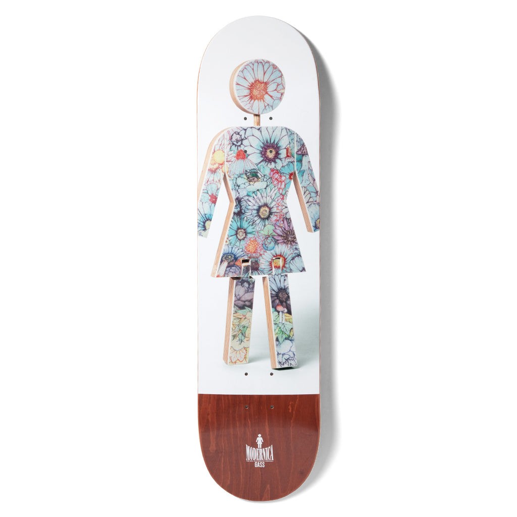 Shape Girl Skateboards Gass Modernica OG - Branco / Marrom / Lilás