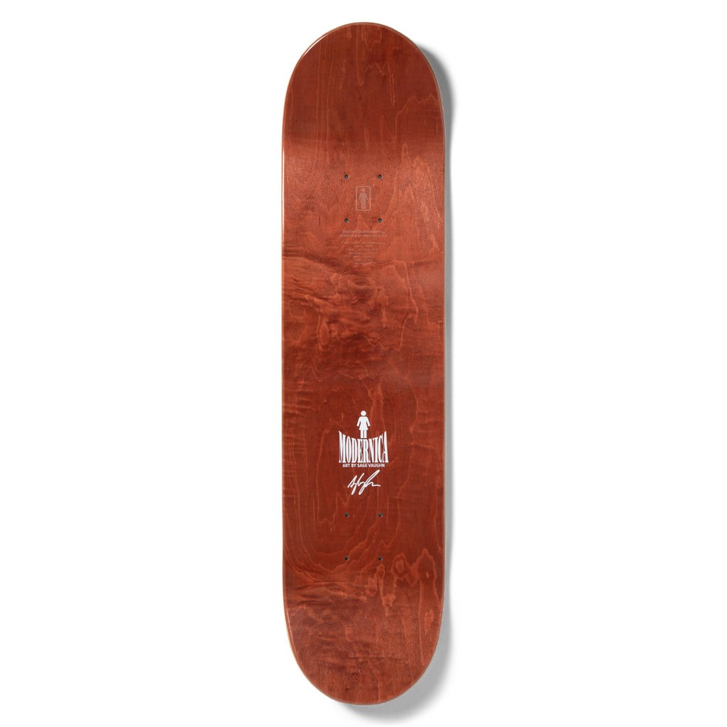 Shape Girl Skateboards Gass Modernica OG - Branco / Marrom / Lilás