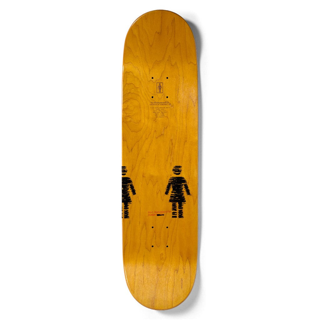 Shape Girl Skateboards Davis Redacted - Branco / Preto