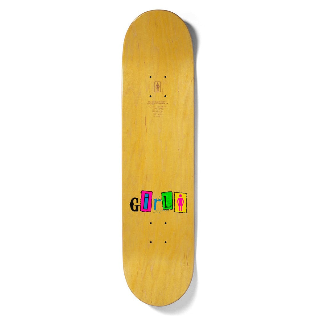Shape Girl Skateboards Geering Out To Lunch - Branco / Verde / Laranja
