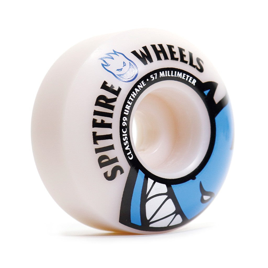 Roda Spitfire Wheels Classic BIGHEAD Edition Classic Formula 57MM - 99DU - Branco / Preto / Azul