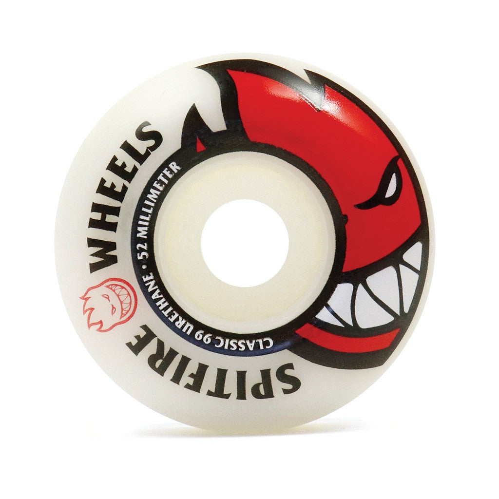 Roda Spitfire Wheels Classic BIGHEAD Edition Classic Formula 52mm - 99DU - Branco / Preto / Vermelho