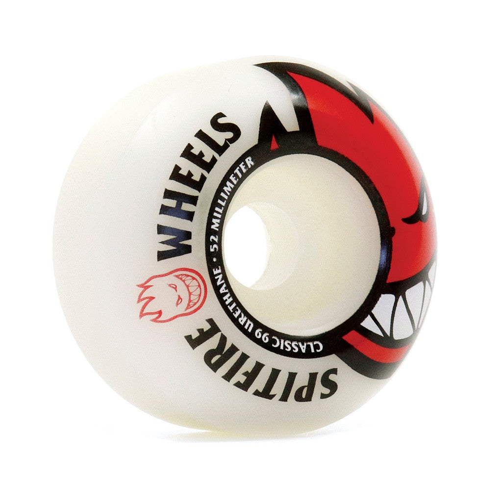 Roda Spitfire Wheels Classic BIGHEAD Edition Classic Formula 52mm - 99DU - Branco / Preto / Vermelho