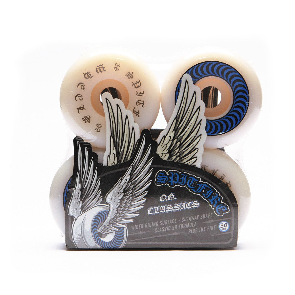 Roda Spitfire Wheels OG Classics Classic Formula 56MM - 99DU - Branco / Azul / Preto