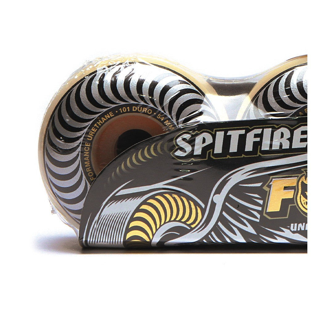 Roda Spitfire Wheels Classic Formula Four 54MM - 101DU - Branco / Prata / Preto