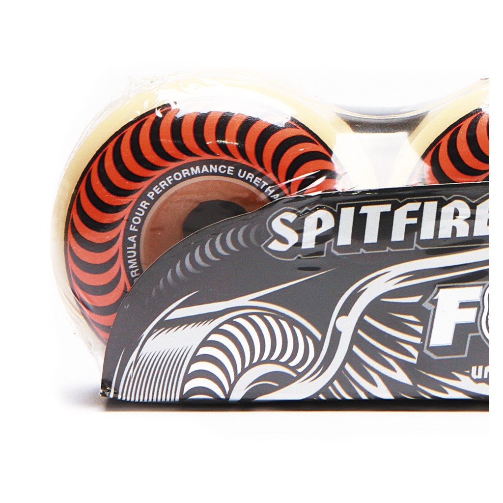 Roda Spitfire Wheels Classic Formula Four 53MM - 99DU - Branco / Preto / Laranja