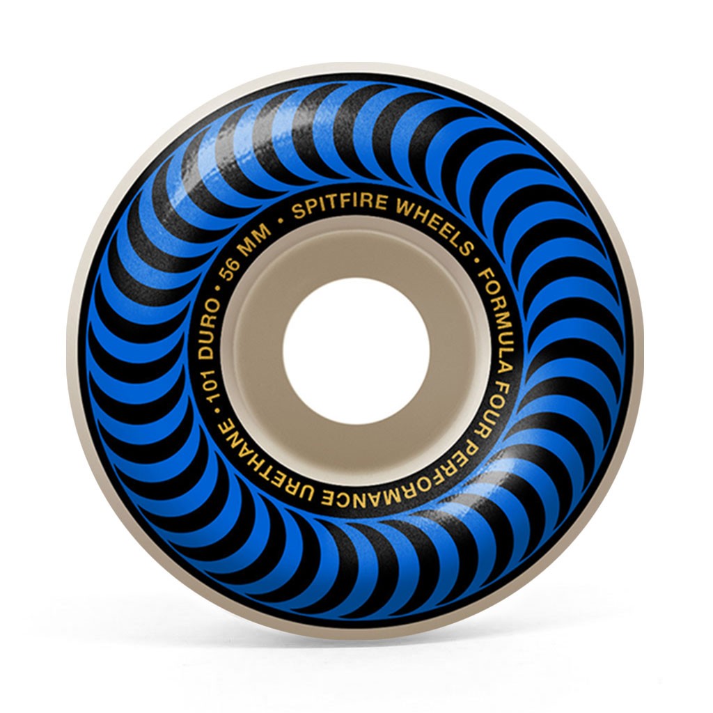 Roda Spitfire Wheels Classic Formula Four 56MM - 101DU - Branco / Preto /Azul