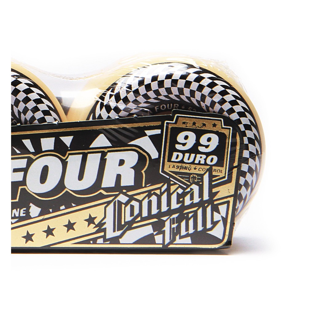 Roda Spitfire Wheels Conical Full Formula Four 52MM - 99DU - Branco / Preto