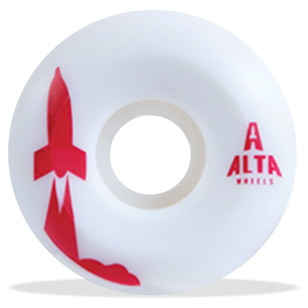 Roda Alta Wheels Launch Series 58MM - 83B - Branco / Vermelho