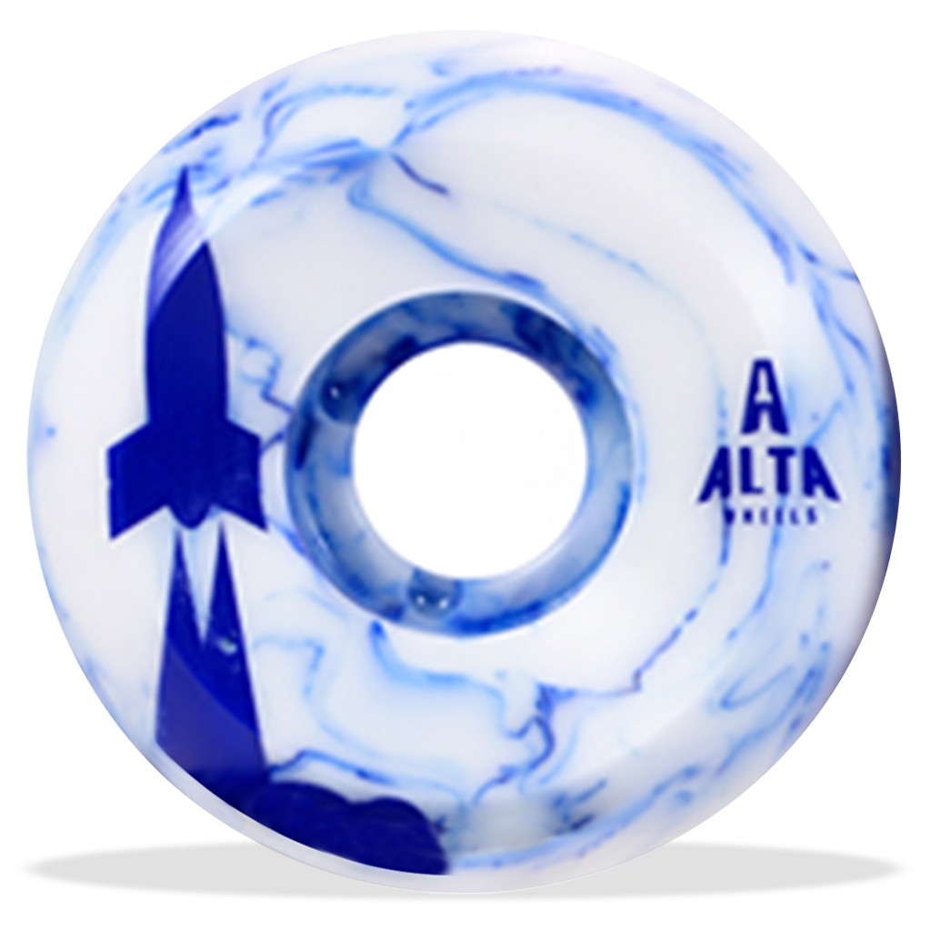 Roda Alta Wheels Launch Series Swirl 55MM - 83B - Branco / Azul