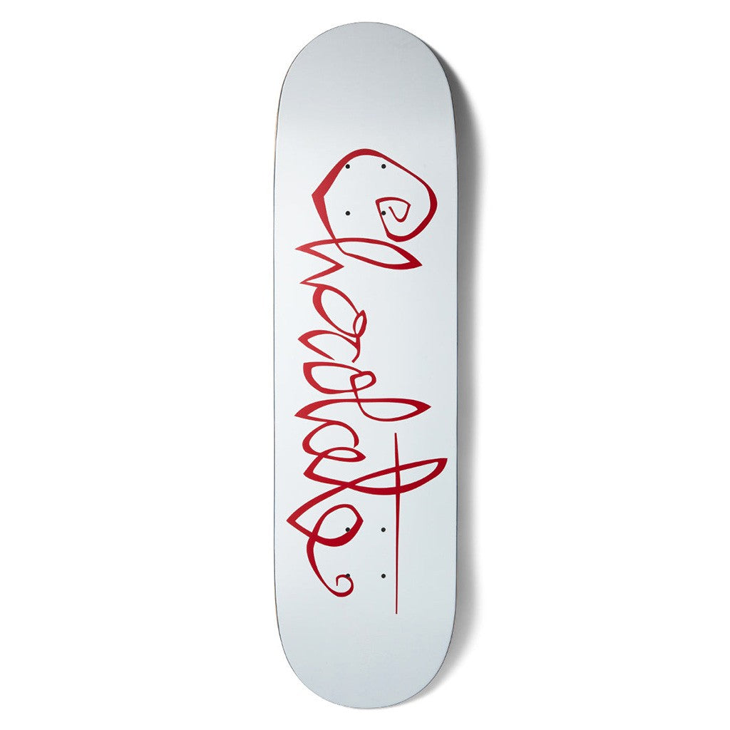 Shape Chocolate Skateboards Trahan OG Script - Branco / Vermelho