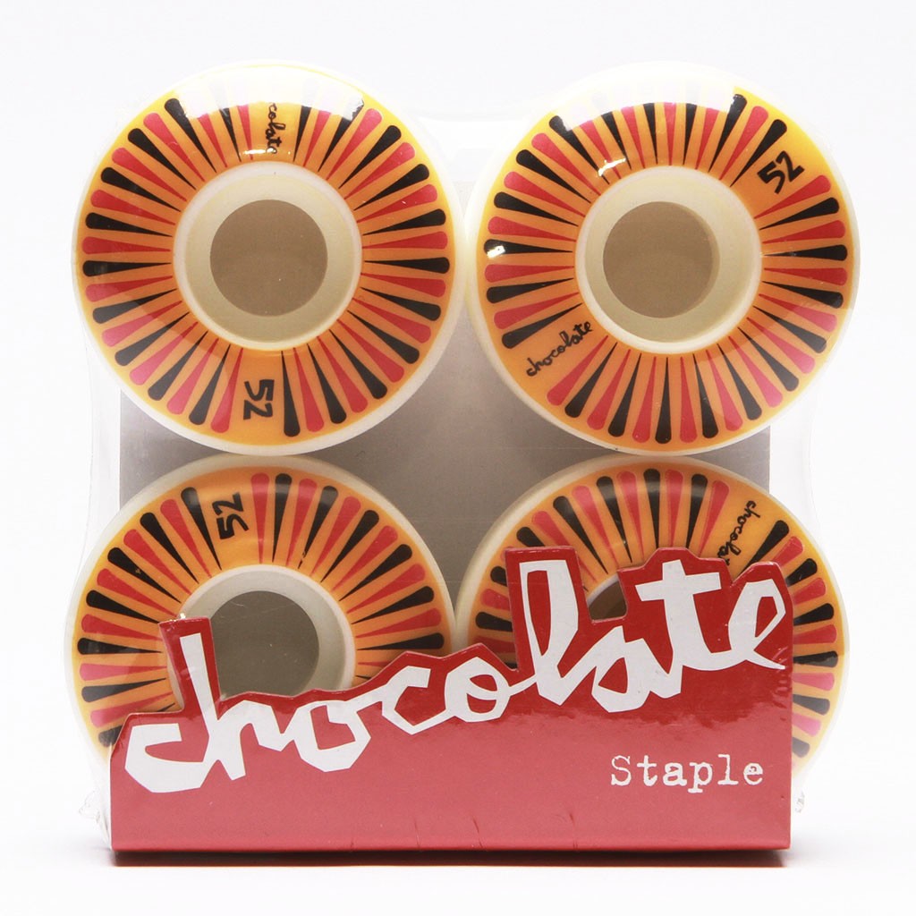 Roda Chocolate Skateboards Shiner Staple 52MM - Branco