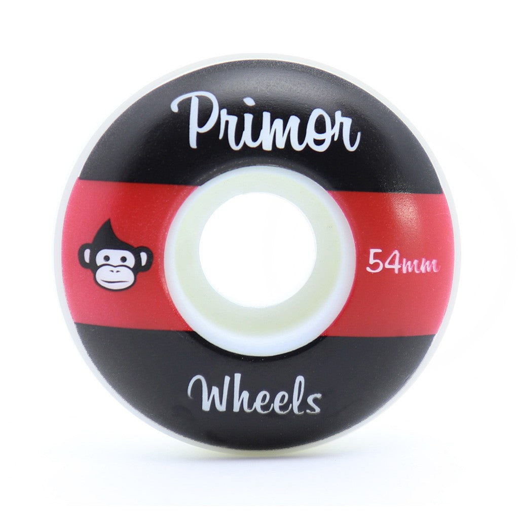 Roda Primor Skateboards Three Blocks 54MM - 60D - Preto / Vermelho