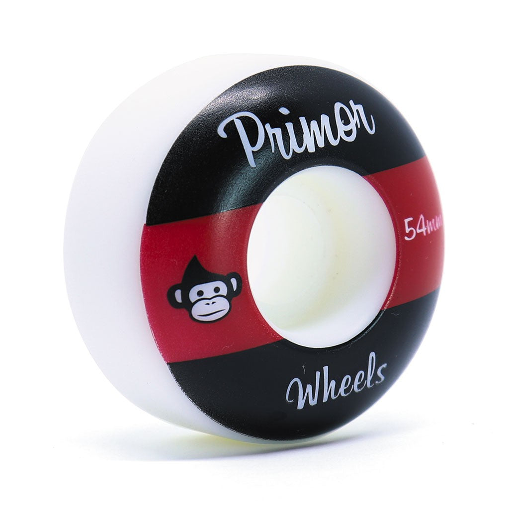 Roda Primor Skateboards Three Blocks 54MM - 60D - Preto / Vermelho