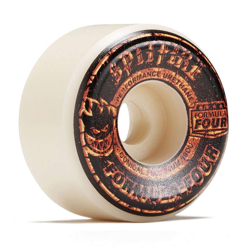 Roda Spitfire Wheels Embers Formula Four 54MM - 99DU - Branco / Preto / Vermelho