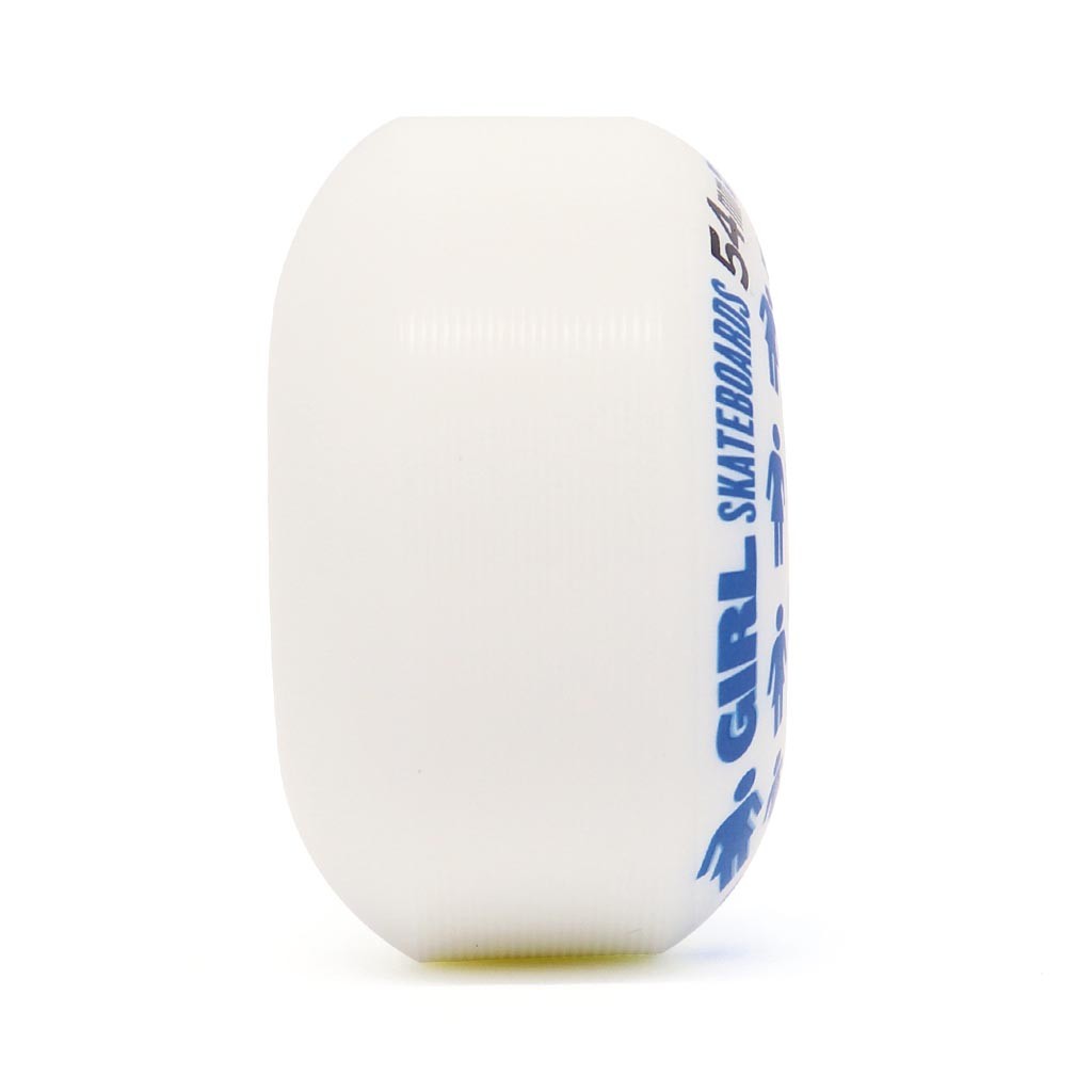 Roda Girl Skateboards Og Around 54MM - 99A - Branco / Azul