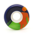Roda Girl Skateboards OG Splitz 55MM - 99A - Branca / Marinho / Verde / Laranja