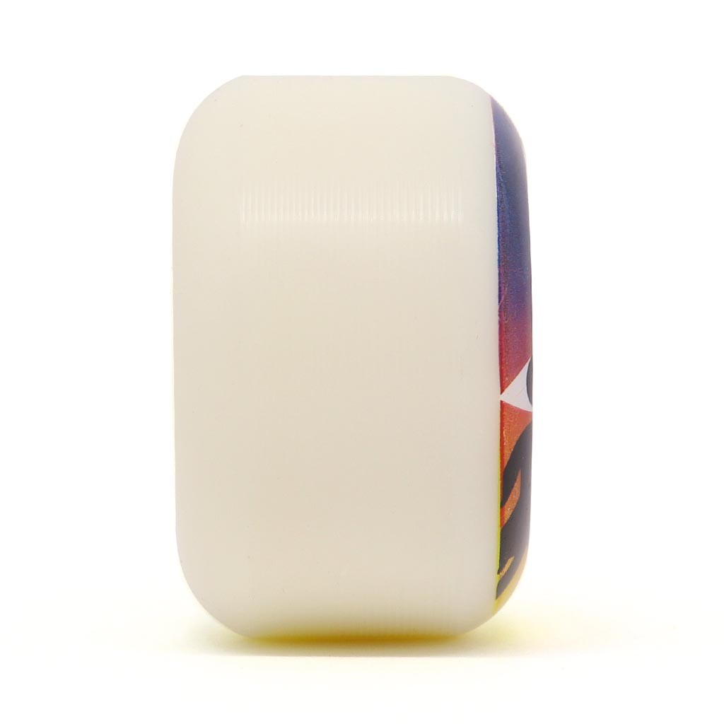 Roda Girl Skateboards Third Eye 52MM - 99A - Branca / Roxo / Laranja