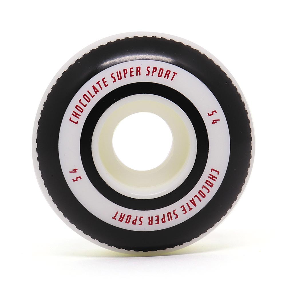 Roda Chocolate Skateboards Tires Stout 54MM - 99A - Branco / Preto