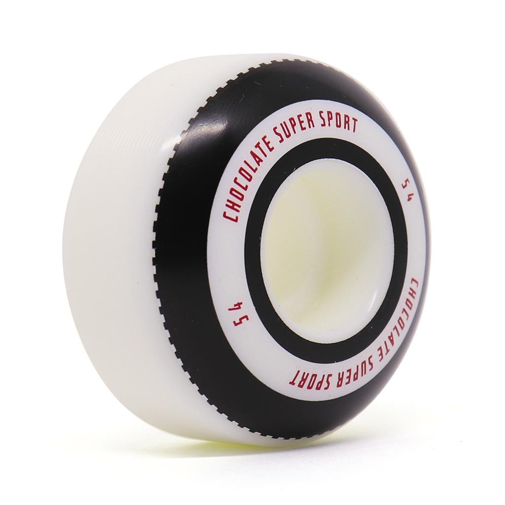Roda Chocolate Skateboards Tires Stout 54MM - 99A - Branco / Preto