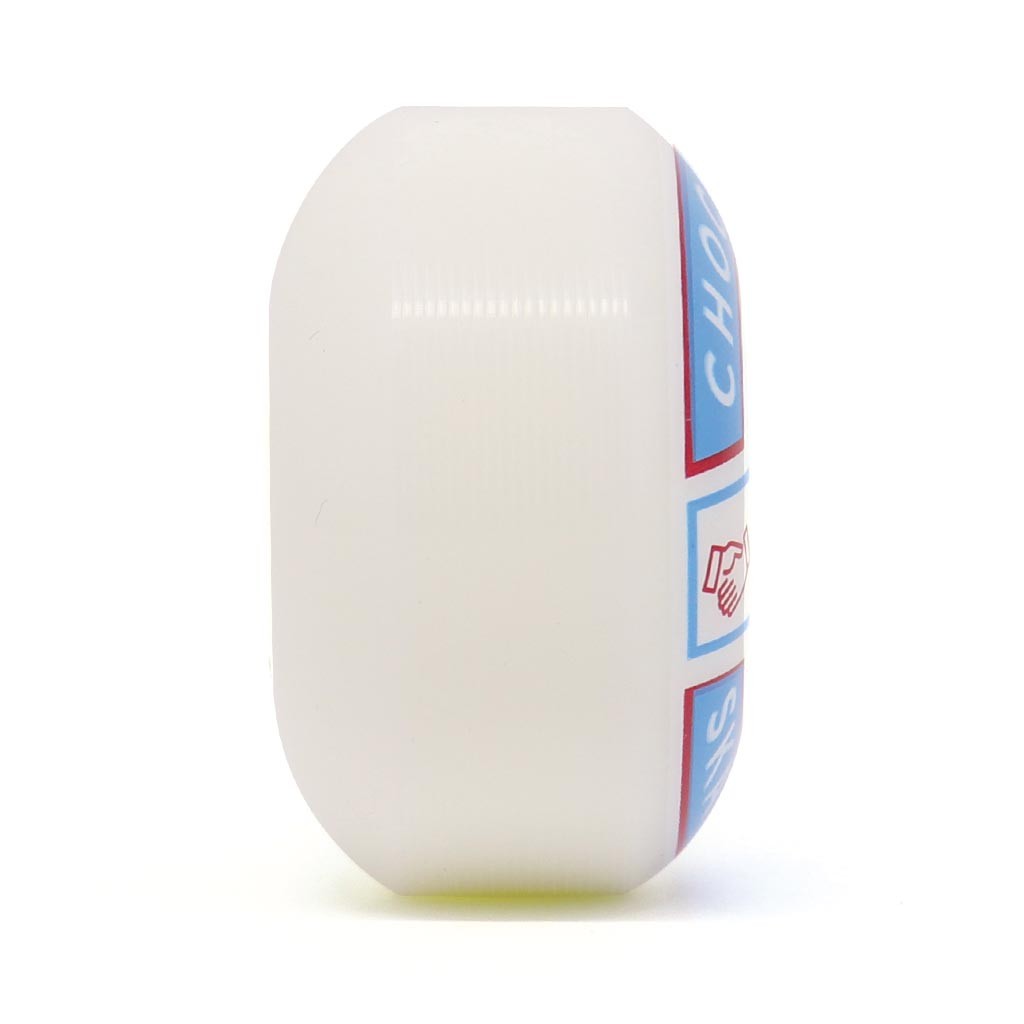 Roda Chocolate Skateboards Union Staple 53MM - 99A - Branco / Azul