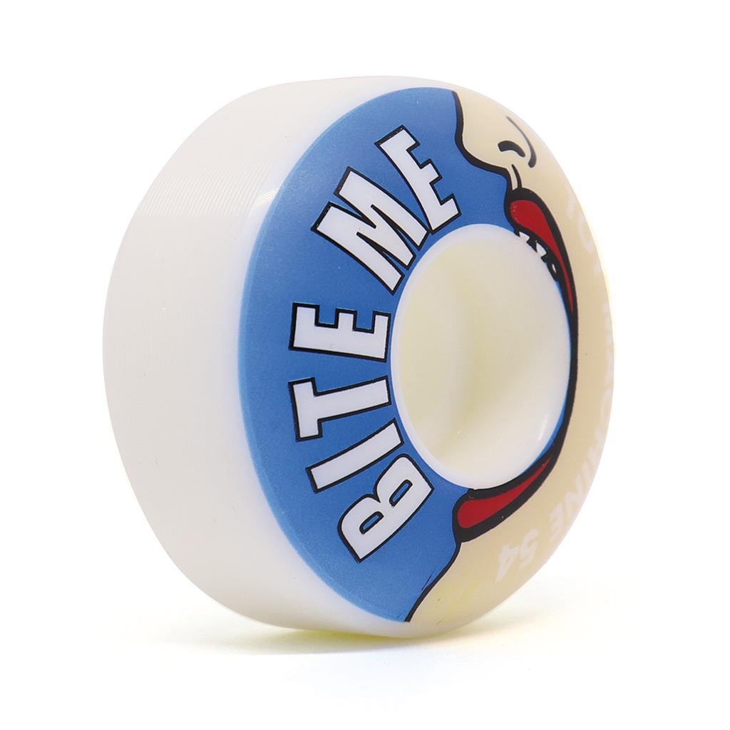 Roda Toy Machine Bite Me 54MM - 100A - Branco / Azul