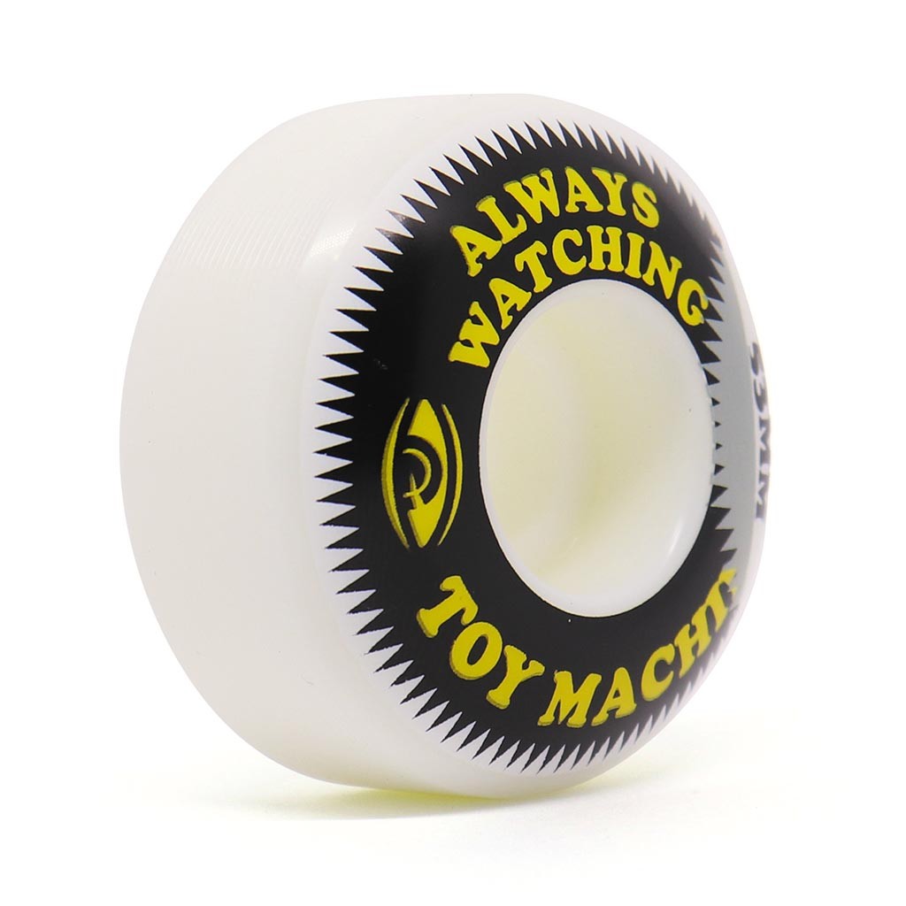 Roda Toy Machine Always Watching 53MM - 100A - Branco / Preto / Amarelo