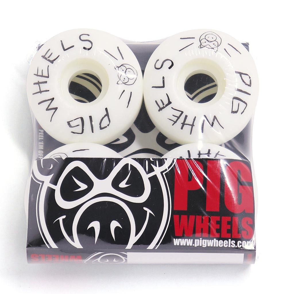 Roda Pig Wheels Scribble Proline 52MM - 101A - Branco