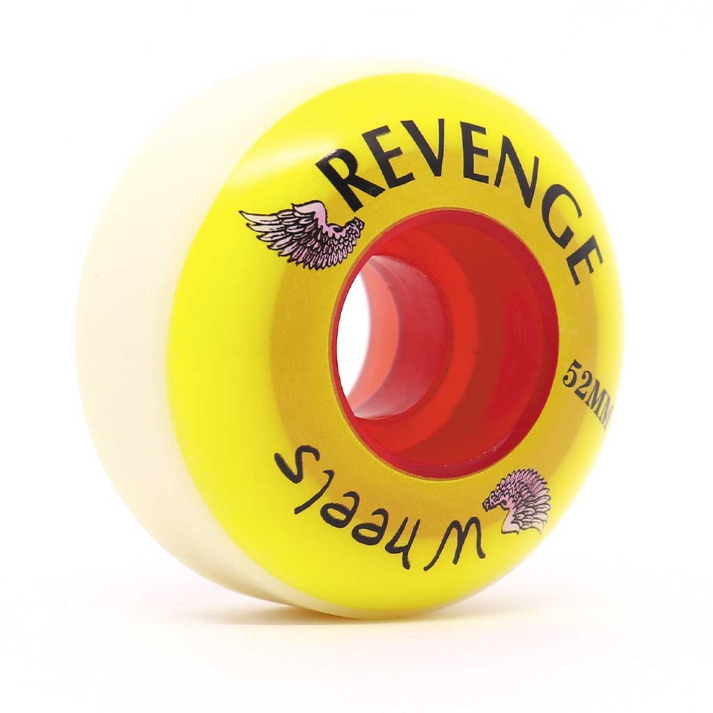 Roda Revenge Street Core 52MM - 99A - Branca / Amarelo / Vermelho