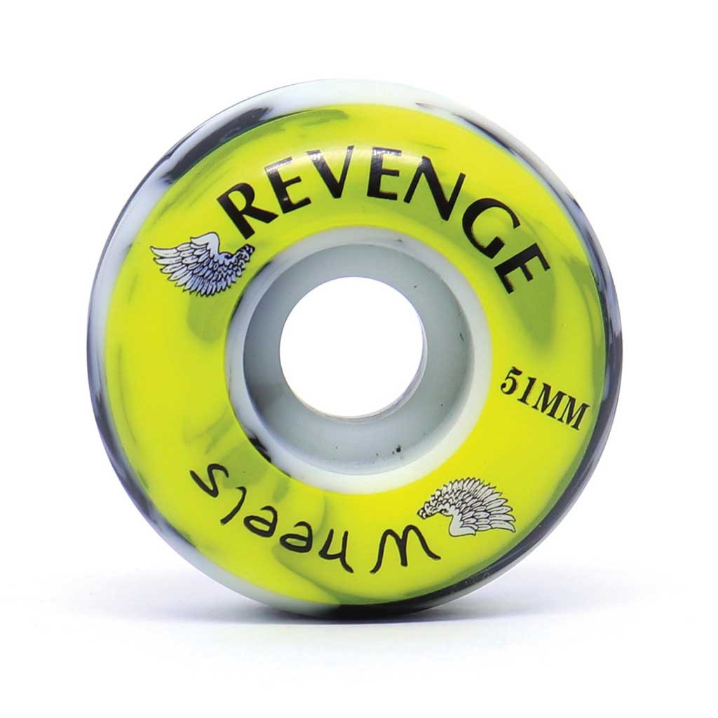 Roda Revenge Revenge Street Mescla 51MM - 99A - Preta / Branco