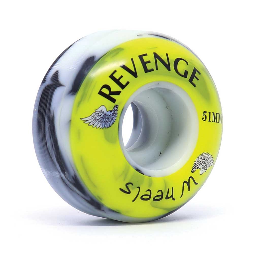 Roda Revenge Revenge Street Mescla 51MM - 99A - Preta / Branco