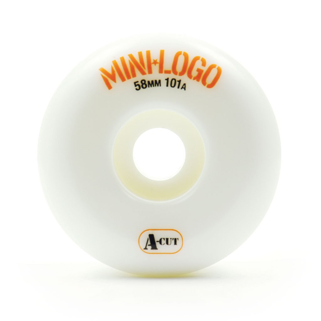 Roda Mini-Logo A-cut 58mm 101A - Branco