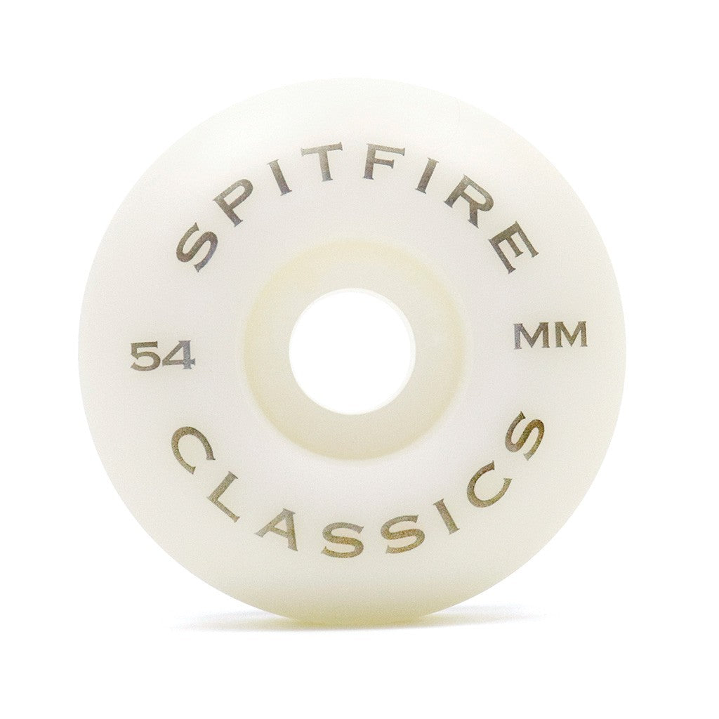 Roda Spitfire Wheels Classics 54mm - 99DU - Branco / Preto / Prata