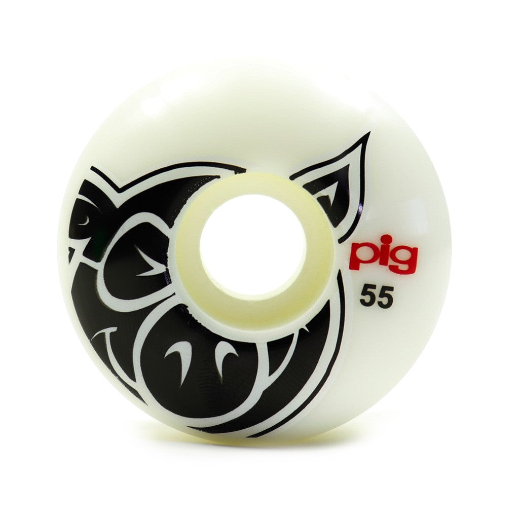 Roda Pig Wheels Head ProLine 55mm - 101A - Branco