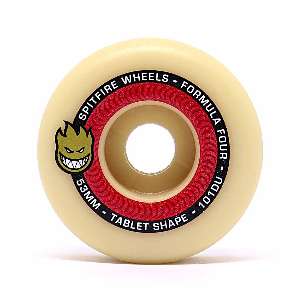 Roda Spitfire Wheels Tablets Formula Four 53MM - 101DU - Amarelo / Preto / Vermelho