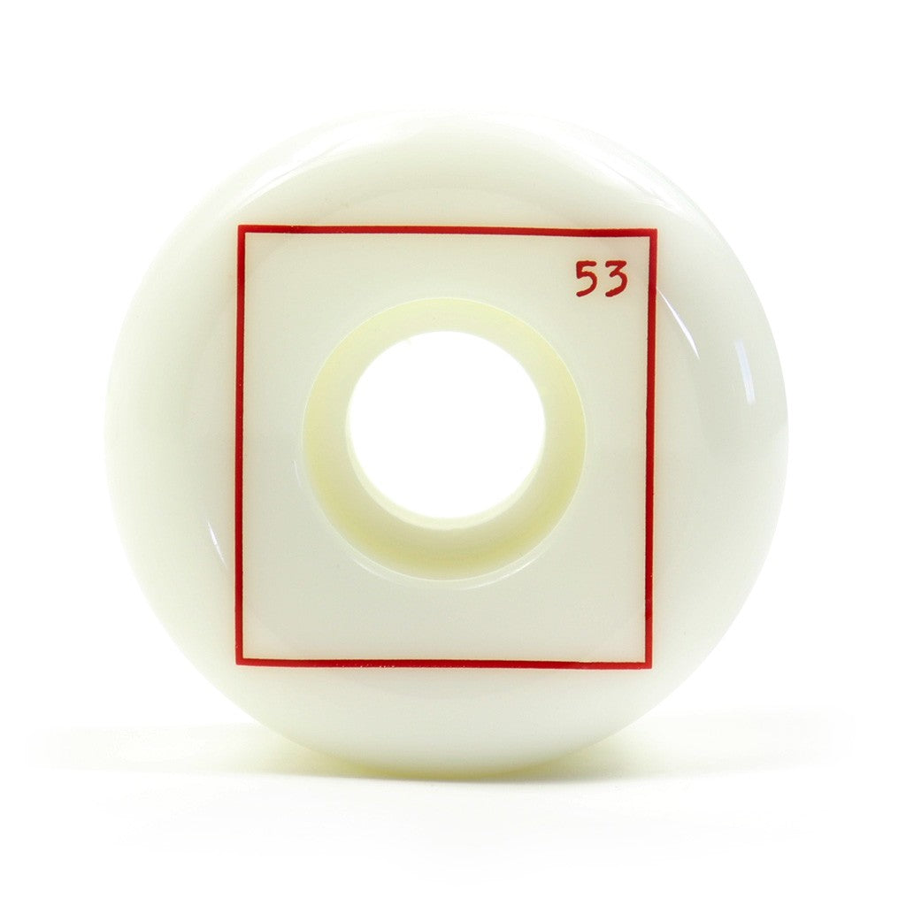 Roda Chocolate Skateboards Squared Conical 53mm - 99A - Branco