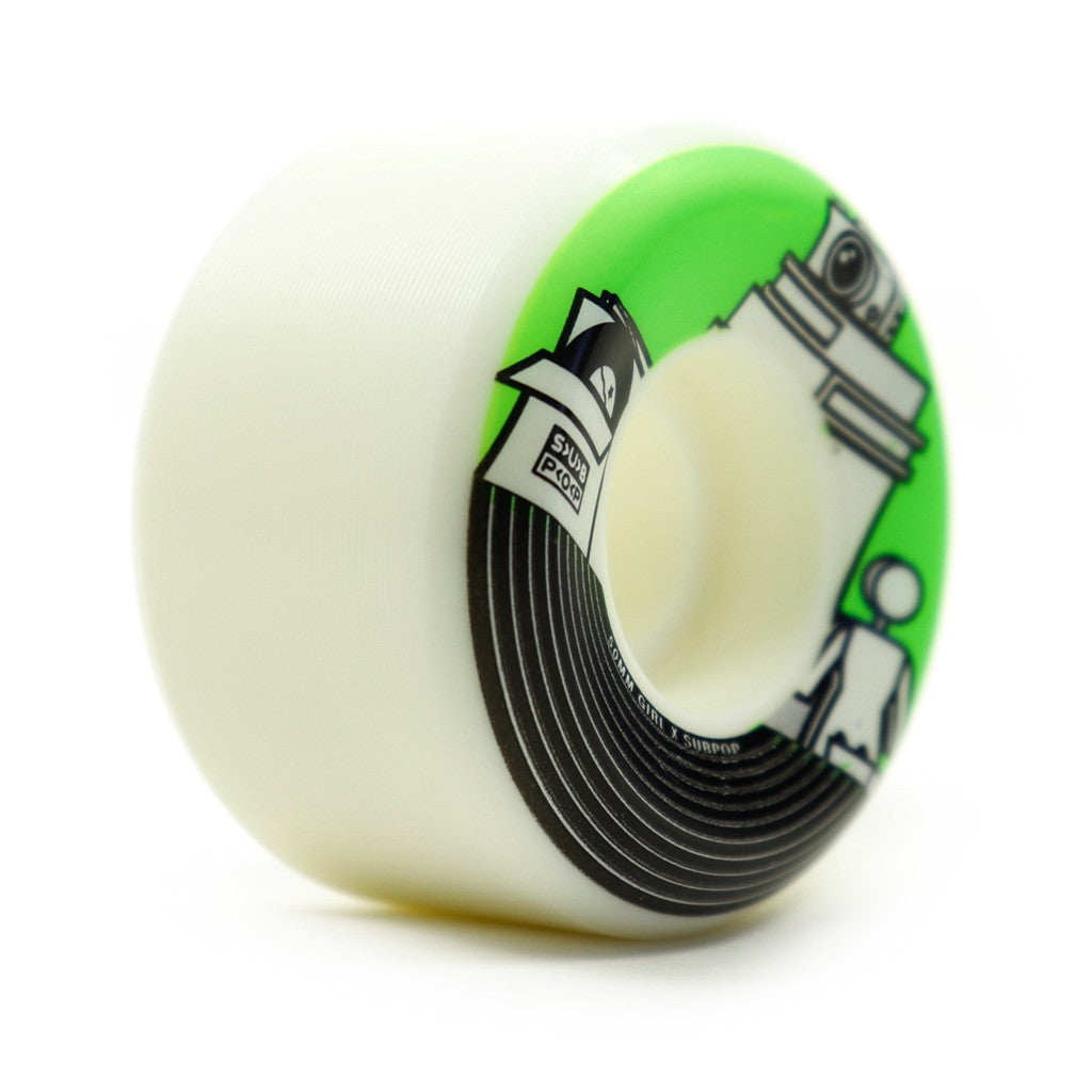 Roda Girl Skateboards Sub Pop 50mm - 99A - Branco